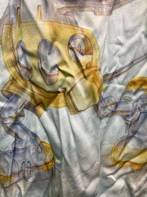 2G TOKYO（2Ｇ トーキョー）2G TOKYO (2Ｇ トーキョー) Hajime Sorayama／SHIRT　214-75002　 ブルー サイズ:Lの古着・服飾アイテム