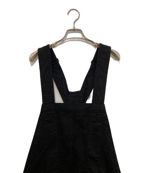 DRIES VAN NOTEN（ドリスヴァンノッテン）DRIES VAN NOTEN (ドリスヴァンノッテン) デニムオーバーオール ブラック サイズ:Mediumの古着・服飾アイテム