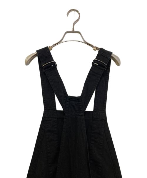 DRIES VAN NOTEN（ドリスヴァンノッテン）DRIES VAN NOTEN (ドリスヴァンノッテン) デニムオーバーオール ブラック サイズ:Mediumの古着・服飾アイテム