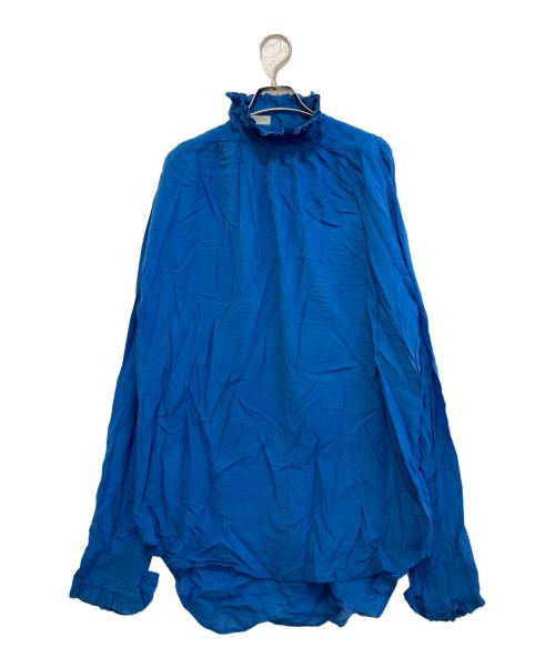DRIES VAN NOTEN（ドリスヴァンノッテン）DRIES VAN NOTEN (ドリスヴァンノッテン) コットンブラウス ブルー サイズ:46の古着・服飾アイテム
