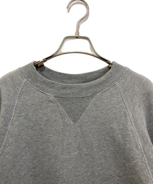 DRIES VAN NOTEN（ドリスヴァンノッテン）DRIES VAN NOTEN (ドリスヴァンノッテン) スリット オーバーサイズスウェットトレーナー グレー サイズ:Sの古着・服飾アイテム