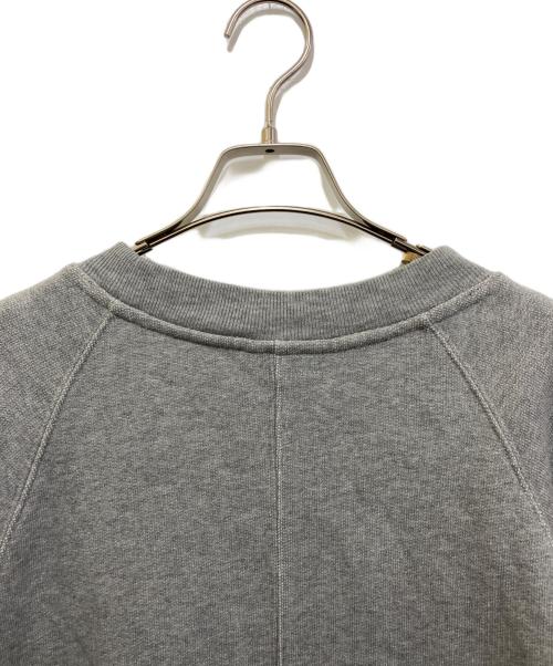 DRIES VAN NOTEN（ドリスヴァンノッテン）DRIES VAN NOTEN (ドリスヴァンノッテン) スリット オーバーサイズスウェットトレーナー グレー サイズ:Sの古着・服飾アイテム