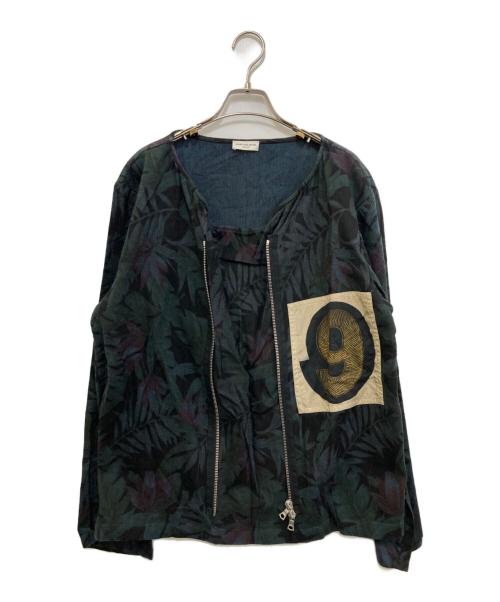 DRIES VAN NOTEN（ドリスヴァンノッテン）DRIES VAN NOTEN (ドリスヴァンノッテン) コットンリネンジャケット ネイビー サイズ:46の古着・服飾アイテム