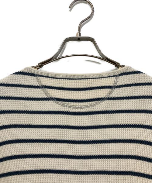 POLO RALPH LAUREN（ポロ・ラルフローレン）POLO RALPH LAUREN (ポロ・ラルフローレン) ボーダーカットソーフリルワンピース ネイビー サイズ:Sの古着・服飾アイテム
