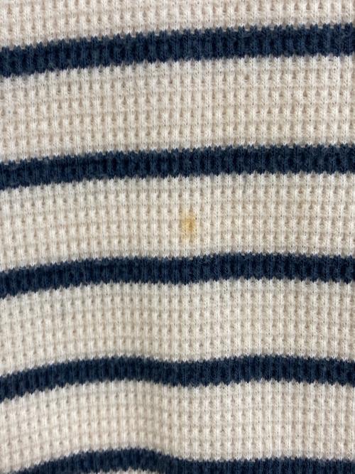 POLO RALPH LAUREN（ポロ・ラルフローレン）POLO RALPH LAUREN (ポロ・ラルフローレン) ボーダーカットソーフリルワンピース ネイビー サイズ:Sの古着・服飾アイテム