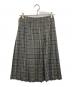 BURBERRY BLUE LABEL (バーバリー ブルー レーベル) チェックラップスカート グレー サイズ:38：8000円