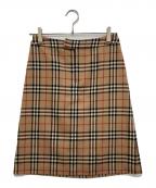 BURBERRY BLUE LABELバーバリー ブルー レーベル）の古着「ノバチェックスカート」｜ベージュ