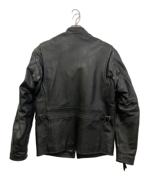 AVIREX（アヴィレックス）AVIREX (アヴィレックス) カウレザーシングルライダースジャケット　619170 ブラック サイズ:Mの古着・服飾アイテム