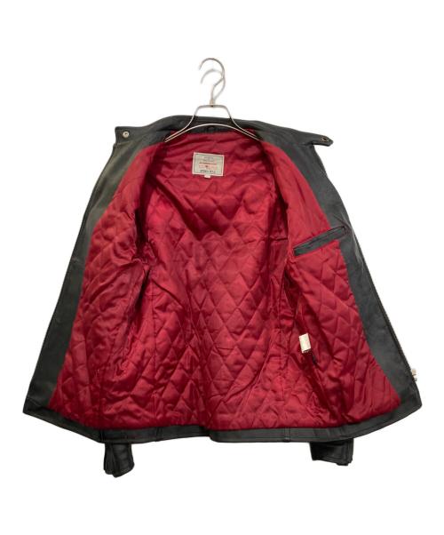 AVIREX（アヴィレックス）AVIREX (アヴィレックス) カウレザーシングルライダースジャケット　619170 ブラック サイズ:Mの古着・服飾アイテム