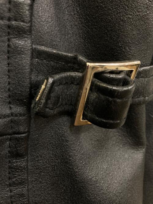 AVIREX（アヴィレックス）AVIREX (アヴィレックス) カウレザーシングルライダースジャケット　619170 ブラック サイズ:Mの古着・服飾アイテム