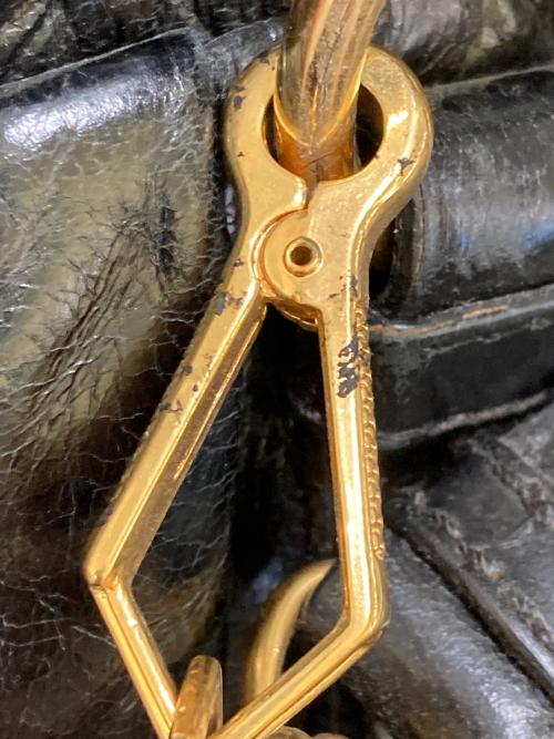 MIU MIU（ミュウミュウ）MIU MIU (ミュウミュウ) vitello lux レザー2WAYバッグ ブラックの古着・服飾アイテム