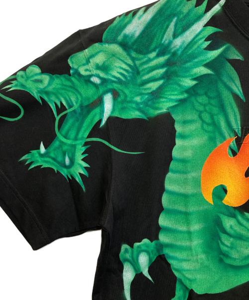 TENDER PERSON（テンダ―パーソン）TENDER PERSON (テンダ―パーソン) AIRBRUSH DRAGON TEE　GY-TO-4237 ブラック サイズ:3の古着・服飾アイテム