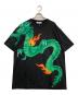 TENDER PERSON（テンダ―パーソン）の古着「AIRBRUSH DRAGON TEE　GY-TO-4237」｜ブラック