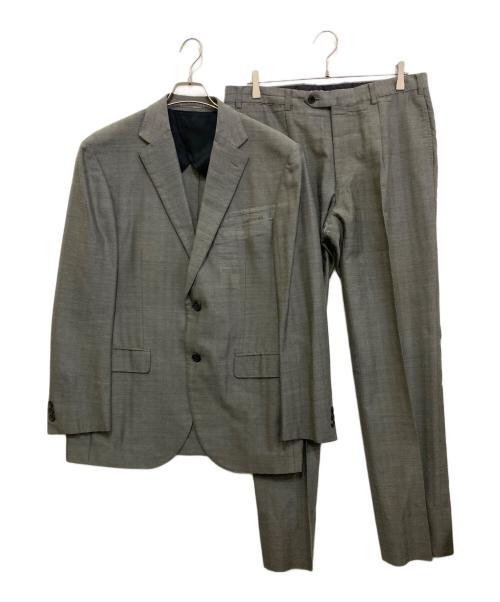 ISSEY MIYAKE（イッセイミヤケ）ISSEY MIYAKE (イッセイミヤケ) APOC INSIDE ヘリンボーンセットアップスーツ グレー サイズ:4の古着・服飾アイテム