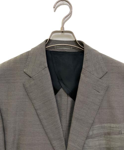 ISSEY MIYAKE（イッセイミヤケ）ISSEY MIYAKE (イッセイミヤケ) APOC INSIDE ヘリンボーンセットアップスーツ グレー サイズ:4の古着・服飾アイテム