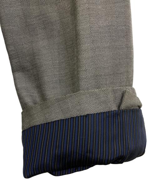 ISSEY MIYAKE（イッセイミヤケ）ISSEY MIYAKE (イッセイミヤケ) APOC INSIDE ヘリンボーンセットアップスーツ グレー サイズ:4の古着・服飾アイテム