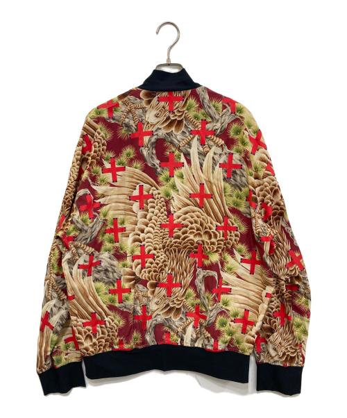 N.HOOLYWOOD（エヌ ハリウッド）N.HOOLYWOOD (エヌ ハリウッド) 総柄ジップブルゾン レッド サイズ:40の古着・服飾アイテム