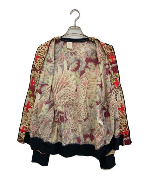 N.HOOLYWOOD（エヌ ハリウッド）N.HOOLYWOOD (エヌ ハリウッド) 総柄ジップブルゾン レッド サイズ:40の古着・服飾アイテム