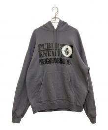 NEIGHBORHOOD×PUBLIC ENEMY（ネイバーフッド×パブリック エネミー）の古着「コラボプリントパーカー　232UWNH-CSM01」｜グレー