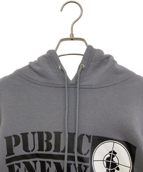 NEIGHBORHOOD（ネイバーフッド）NEIGHBORHOOD (ネイバーフッド) PUBLIC ENEMY (パブリック エネミー) コラボプリントパーカー　232UWNH-CSM01 グレー サイズ:Mの古着・服飾アイテム