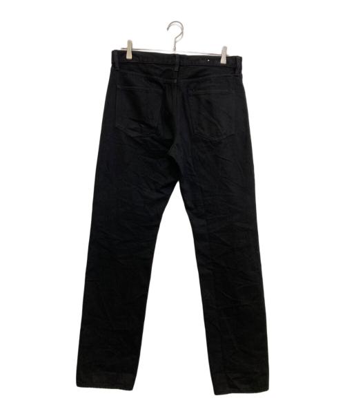 MINEDENIM（マインデニム）MINEDENIM (マインデニム) ニークラッシュ ストレッチ ダメージ加工ボタンフライデニムパンツ　FPK105NBL-99-342-2 ブラック サイズ:11の古着・服飾アイテム
