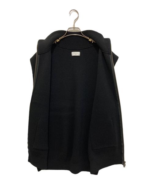 UNDECORATED（アンデコレイテッド）UNDECORATED (アンデコレイテッド) MF Wool Knit Zp Vest ブラック サイズ:3の古着・服飾アイテム