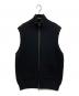 UNDECORATED（アンデコレイテッド）の古着「MF Wool Knit Zp Vest」｜ブラック