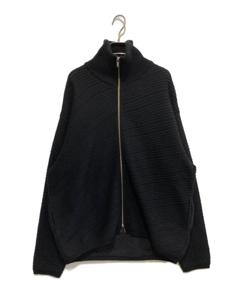 YOKE（ヨーク）YOKE (ヨーク) BIAS BORDER DRIVERS KNIT ブラック サイズ:3の古着・服飾アイテム