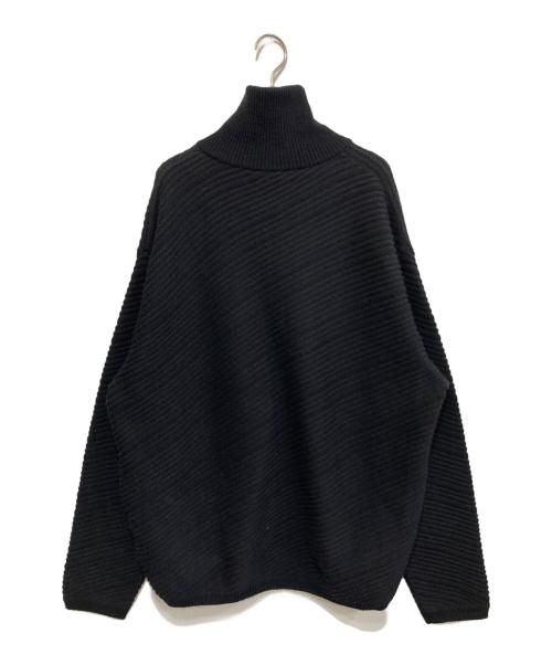 YOKE（ヨーク）YOKE (ヨーク) BIAS BORDER DRIVERS KNIT ブラック サイズ:3の古着・服飾アイテム