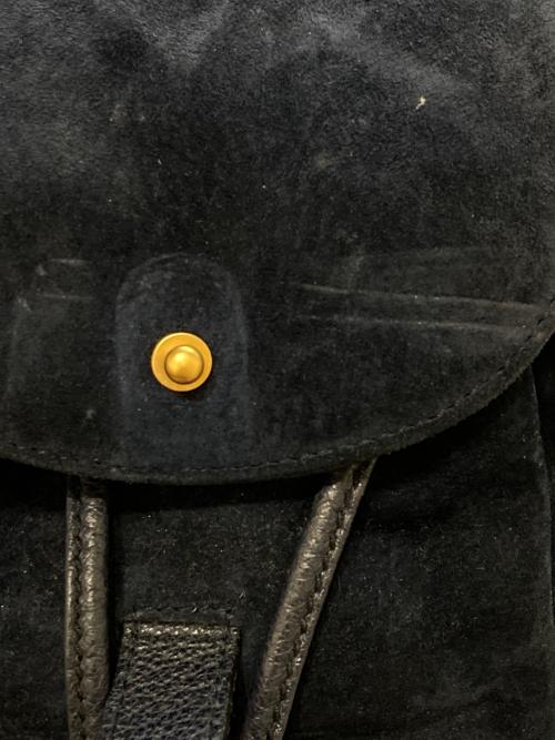 GUCCI（グッチ）GUCCI (グッチ) バンブースエードリュック ネイビーの古着・服飾アイテム