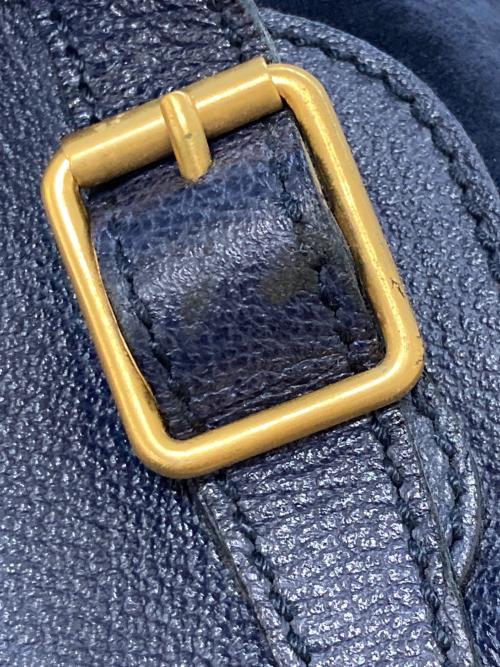 GUCCI（グッチ）GUCCI (グッチ) バンブースエードリュック ネイビーの古着・服飾アイテム