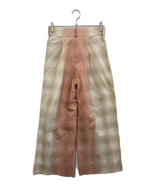 HaaT（ハート）Haat (ハート) チェックパンツ ピンク サイズ:3の古着・服飾アイテム
