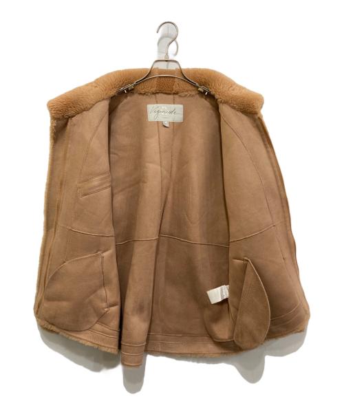 VEGANCODE（ヴィーガンコード）VEGANCODE (ヴィーガンコード) ジップアップボアジャケット ブラウン サイズ:4の古着・服飾アイテム