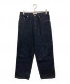 UNFOLLOWアンフォロー）の古着「wardrobe relax fit jeans」｜インディゴ