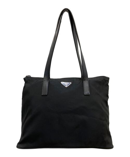PRADA（プラダ）PRADA (プラダ) ナイロントートバッグ ブラックの古着・服飾アイテム