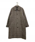 A.P.C.アーペーセー）の古着「グレンチェックウールシングルコート」｜グレー