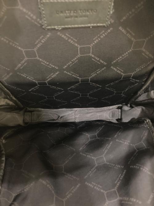 UNITED TOKYO（ユナイテッドトーキョー）UNITED TOKYO (ユナイテッドトーキョー) レザーリュック ブラックの古着・服飾アイテム