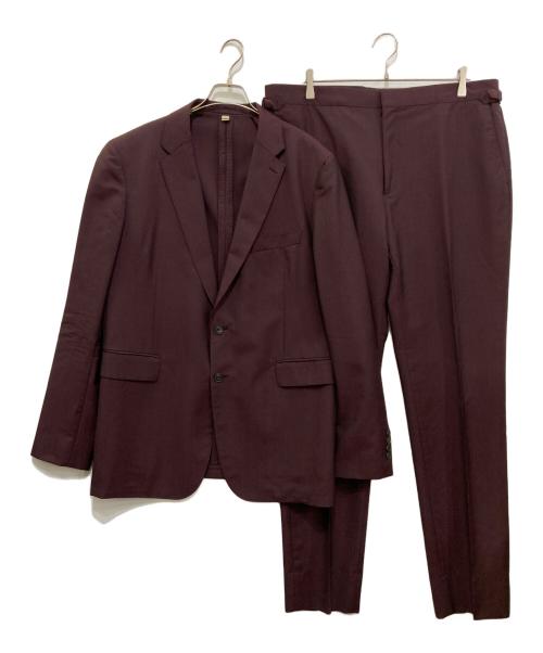 BURBERRY LONDON（バーバリーロンドン）BURBERRY LONDON (バーバリーロンドン) ウールセットアップスーツ ボルドー サイズ:56Rの古着・服飾アイテム