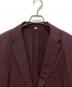 中古・古着 BURBERRY LONDON (バーバリーロンドン) ウールセットアップスーツ ボルドー サイズ:56R：23000円