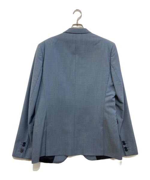 HUGO BOSS（ヒューゴ ボス）HUGO BOSS (ヒューゴ ボス) ウールモヘヤ3ピーススーツ ブルー サイズ:54の古着・服飾アイテム