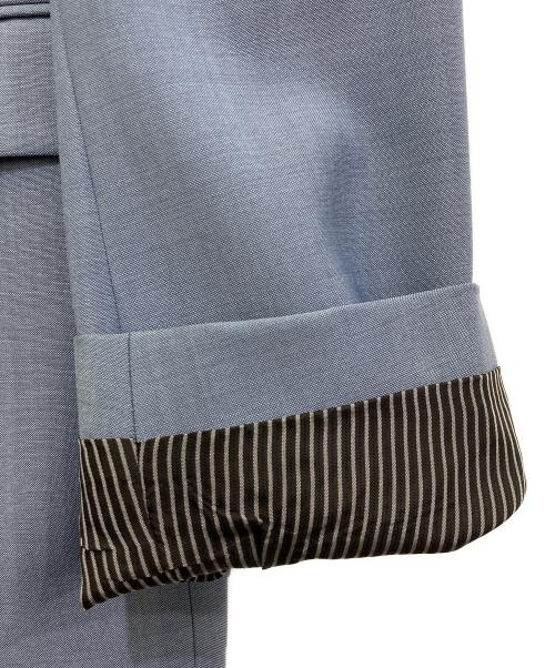 HUGO BOSS（ヒューゴ ボス）HUGO BOSS (ヒューゴ ボス) ウールモヘヤ3ピーススーツ ブルー サイズ:54の古着・服飾アイテム