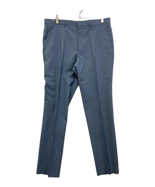 HUGO BOSS（ヒューゴ ボス）HUGO BOSS (ヒューゴ ボス) ウールモヘヤ3ピーススーツ ブルー サイズ:54の古着・服飾アイテム