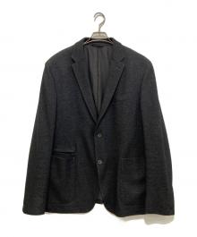 ERMENEGILDO ZEGNA（エルメネジルド・ゼニア）の古着「JERSEYWEAR  カシミヤブレンド2Bジャケット　UVC61 DHR 290」｜グレー