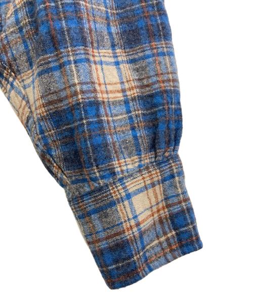 PENDLETON（ペンドルトン）PENDLETON (ペンドルトン) 70`s ウールチェックシャツ ブルー サイズ:Lの古着・服飾アイテム