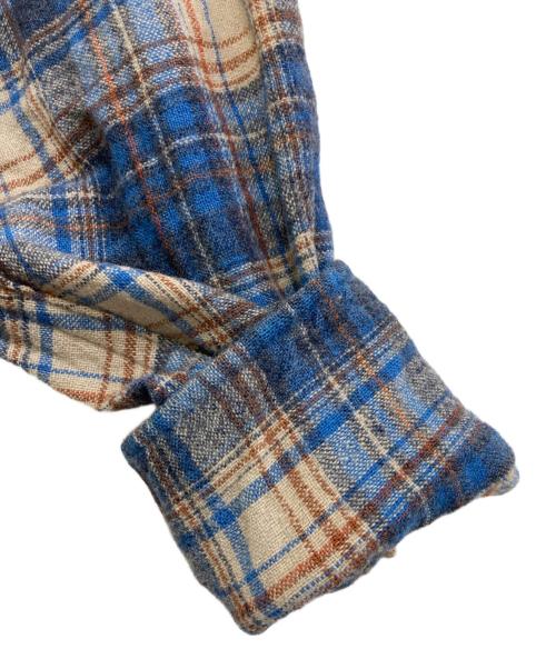 PENDLETON（ペンドルトン）PENDLETON (ペンドルトン) 70`s ウールチェックシャツ ブルー サイズ:Lの古着・服飾アイテム