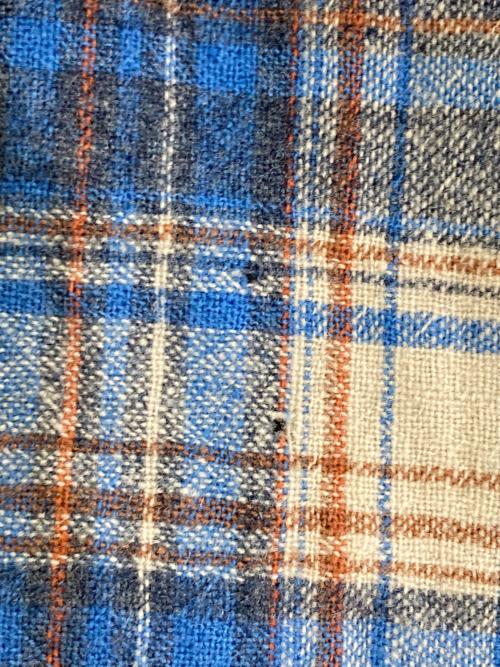 PENDLETON（ペンドルトン）PENDLETON (ペンドルトン) 70`s ウールチェックシャツ ブルー サイズ:Lの古着・服飾アイテム