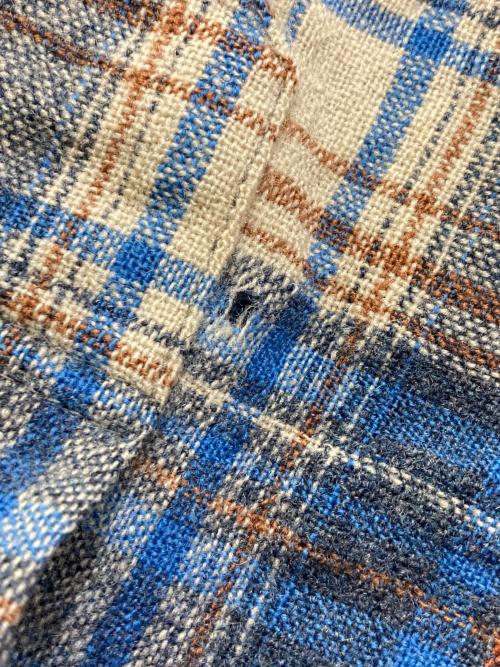 PENDLETON（ペンドルトン）PENDLETON (ペンドルトン) 70`s ウールチェックシャツ ブルー サイズ:Lの古着・服飾アイテム