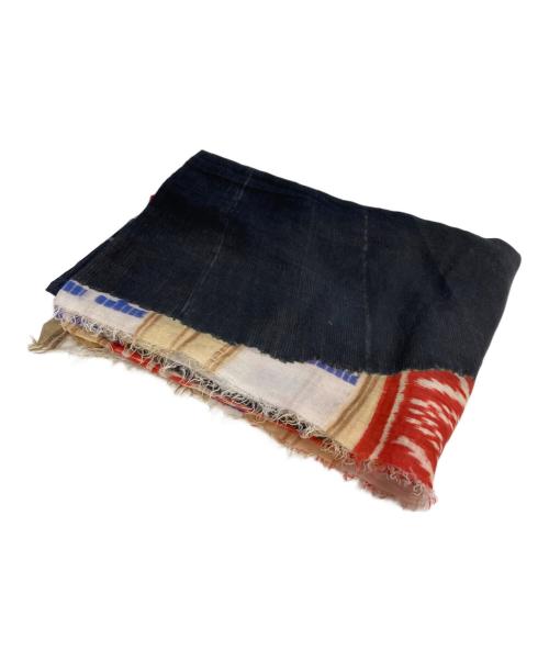 45R（フォーティファイブ・アール）45R (フォーティファイブ・アール) 大判ストール ネイビーの古着・服飾アイテム