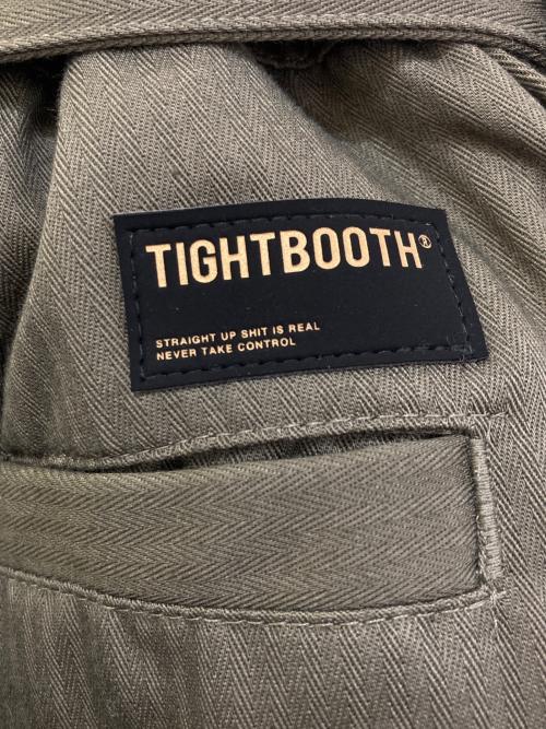 TIGHTBOOTH PRODUCTION（タイトブースプロダクション）TIGHTBOOTH PRODUCTION (タイトブースプロダクション) HERRINGBONE BALLOON PANTS　SS25-B06 カーキ サイズ:Mの古着・服飾アイテム