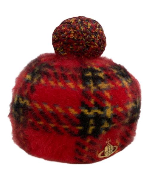 Vivienne Westwood（ヴィヴィアンウエストウッド）Vivienne Westwood (ヴィヴィアンウエストウッド) ベレー帽 レッドの古着・服飾アイテム